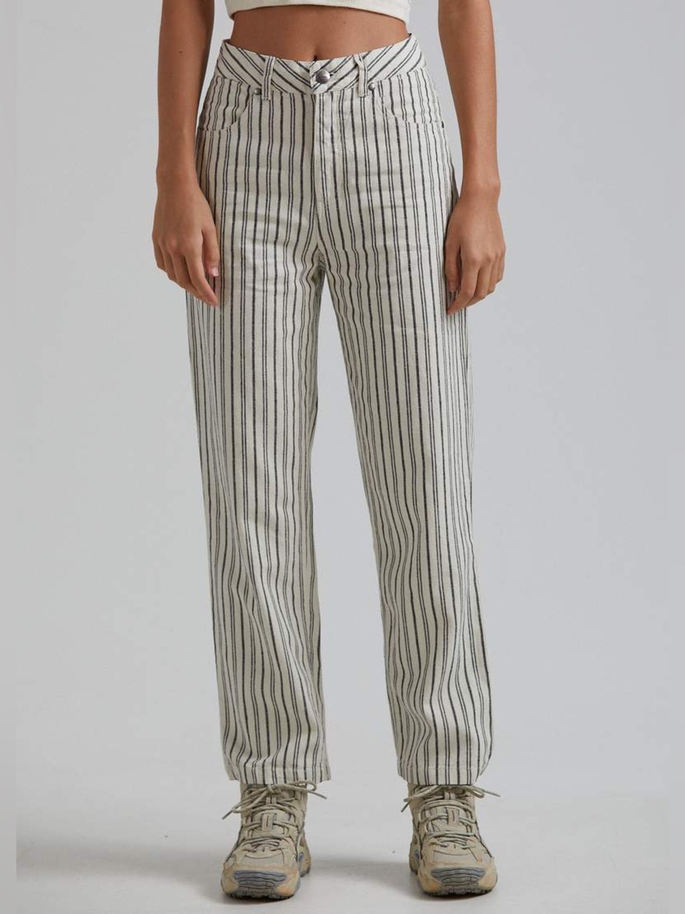 Afends Hemp Revolution Women's Shelby Hemp High Waist Wide Leg Pants Size 28